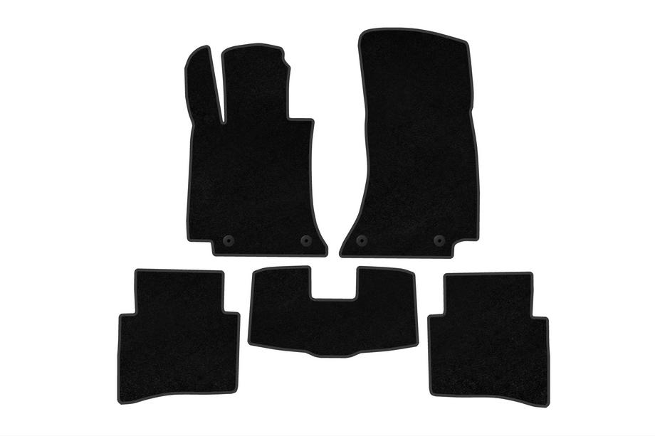 Mercedes E-class W214 2023- Deluxe textile floor mats (SD, Black) Image