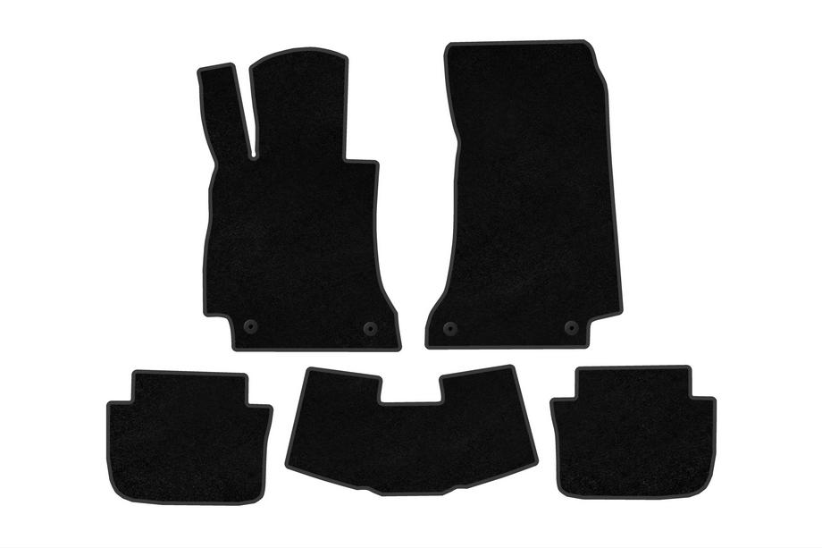 Mercedes E-class W214 2023- Deluxe Textile Floor Mats (Cabrio, Black) Image