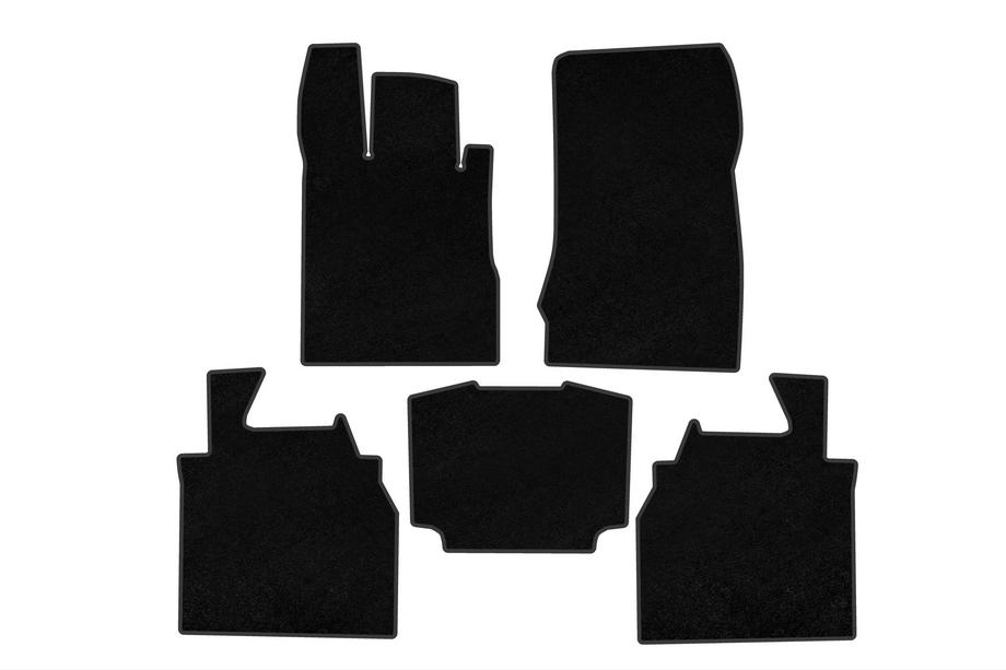 Mercedes S-class W220 1998-2005 Deluxe Textile Floor Mats (Long, Black) Photo 1