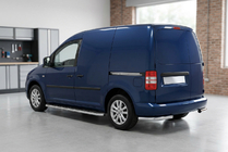 Volkswagen Caddy 2004-2010 Side Steps Maydos V1 (2 pcs, Aluminum & Stainless Steel) Maxi Wheelbase photo 1