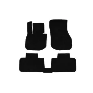 Deluxe Textile Floor Mats (Electric, Black) photo 1