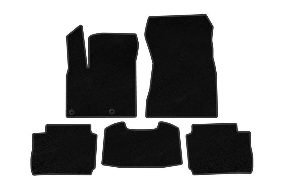 Nissan Qashqai 2021- Deluxe Textile Floor Mats (Electric, Black) Image