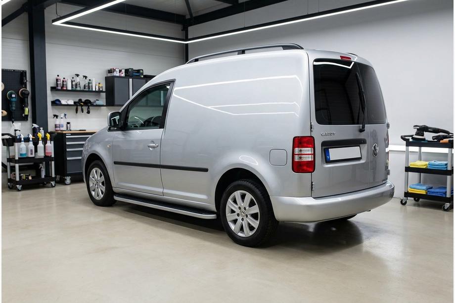 Volkswagen Caddy 2004-2010 Side Steps Tayga Grey (2 pcs, Aluminum) Maxi Wheelbase Image