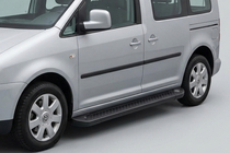 Volkswagen Caddy 2010-2015 Side Steps Allmond Black (2 pcs, Aluminum) Maxi Wheelbase photo 1