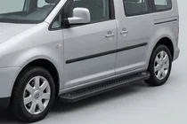 Volkswagen Caddy 2010-2015 Side Steps Allmond Black (2 pcs, Aluminum) photo 1
