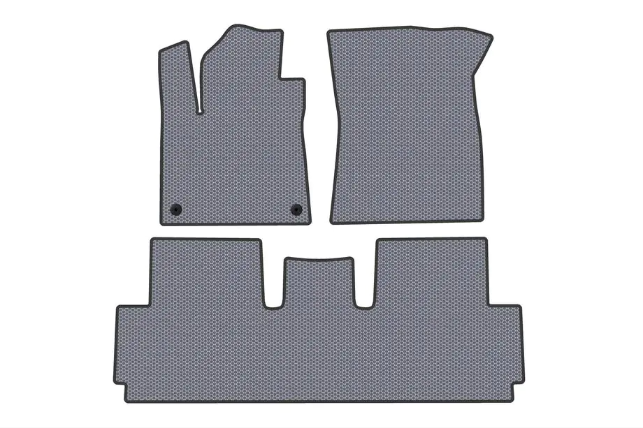 Citroen C-4 Picasso 2013–2022 Carsuit Rubber Floor Mats (For Grand, 2 Rows, Grey) Image
