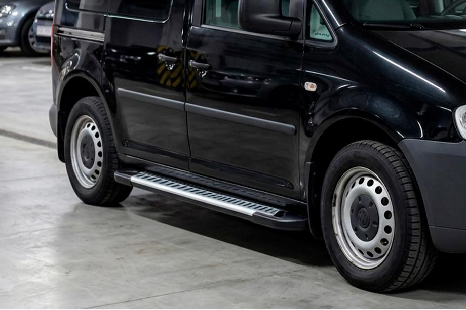 Volkswagen Caddy 2010-2015 Side Steps Line (2 pcs, Aluminum) Maxi Wheelbase Image