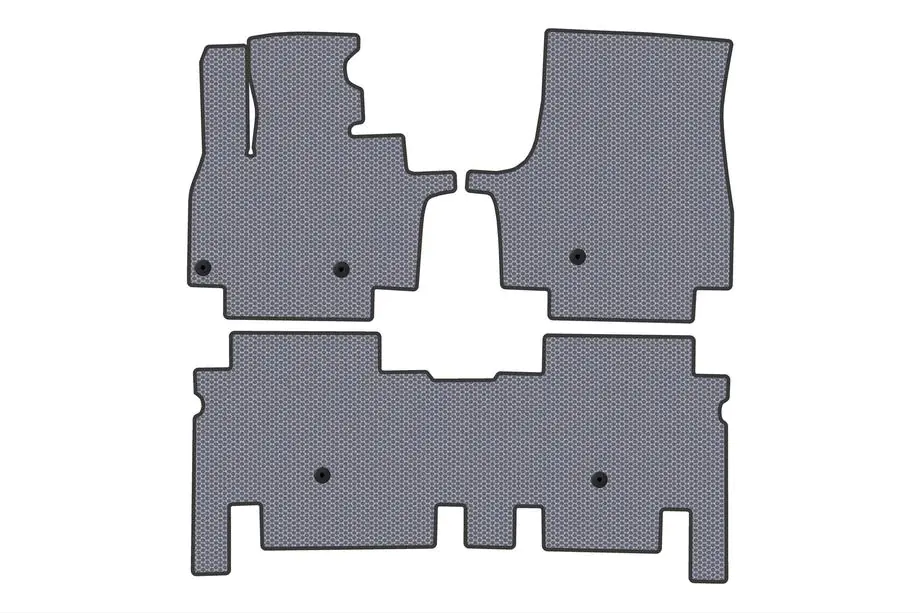 KIA EV9 Rubber Floor Mats Carsuit (2 Rows, Grey) Image