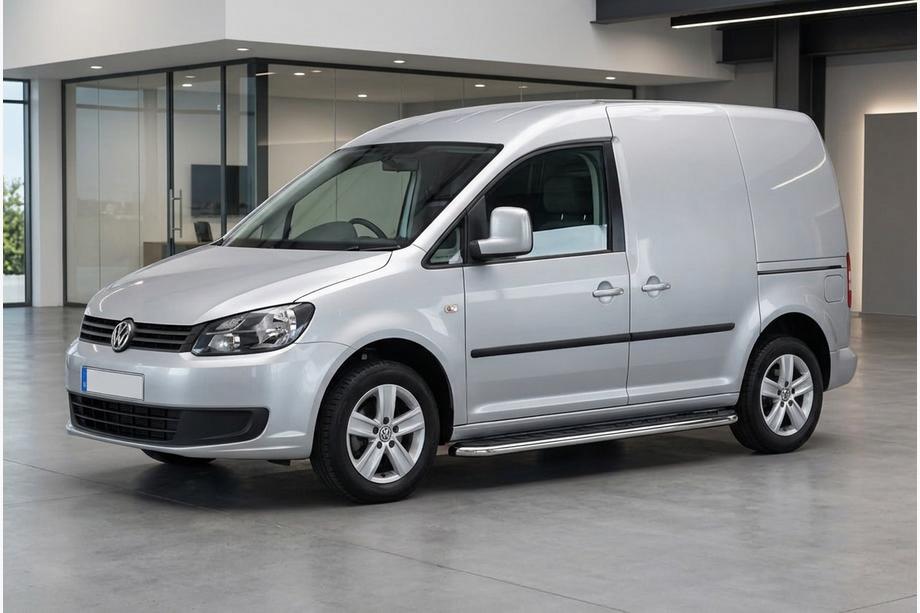 Volkswagen Caddy 2010-2015 Side Steps Maydos V1 (2 pcs, Aluminum & Stainless Steel) Maxi Wheelbase Image