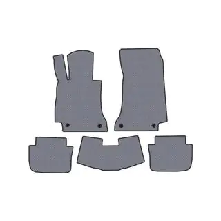 Rubber Floor Mats Carsuit (Cabrio, Grey)