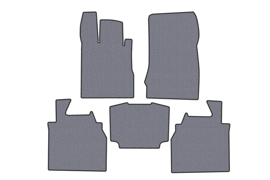 Mercedes S-class W220 1998-2005 Rubber floor mats Carsuit (Long, Grey) Image