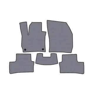 Rubber Floor Mats Carsuit (Electric, Gray)