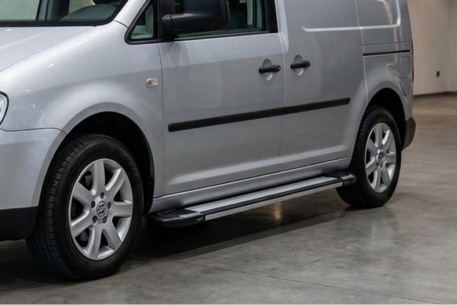Volkswagen Caddy 2010-2015 Side Steps Rainbow (2 pcs, Aluminum) Maxi Wheelbase Image