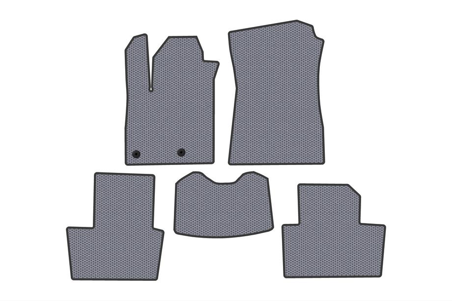 Renault Austral 2022- Rubber Floor Mats Carsuit (Petrol, Grey) Image