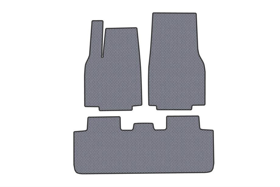 Tesla Model Y 2020- Rubber Floor Mats Carsuit (For Juniper 2025-, Gray) Image