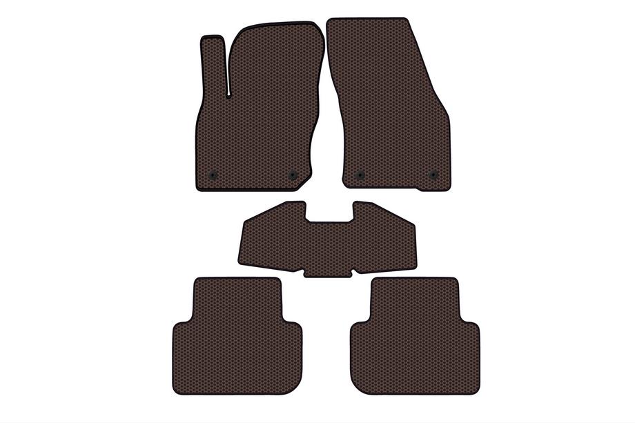 Volkswagen Tiguan 2023- Rubber Floor Mats Carsuit (Brown) Photo 1