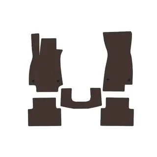 Rubber floor mats Carsuit V2 (Sedan, brown)