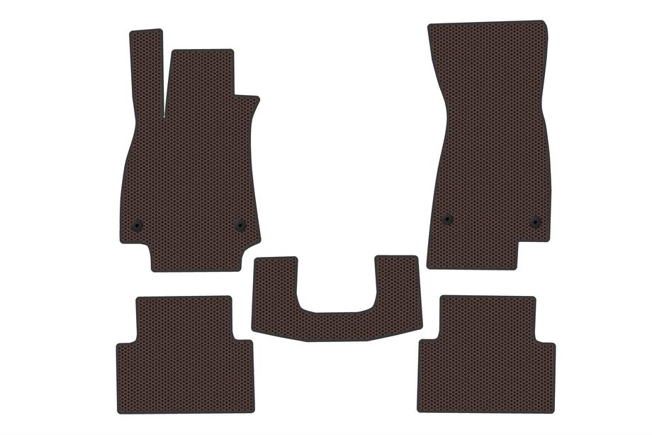 Audi A5 2024– Rubber floor mats Carsuit V2 (Sedan, brown) Image