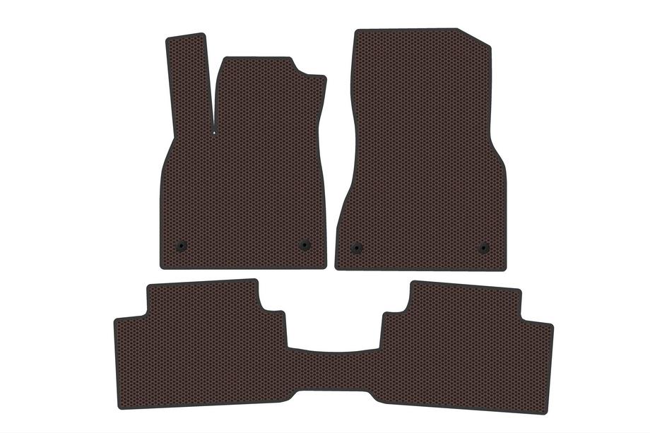 Audi Q6 2022- Rubber Floor Mats Carsuit (Brown) Photo 1