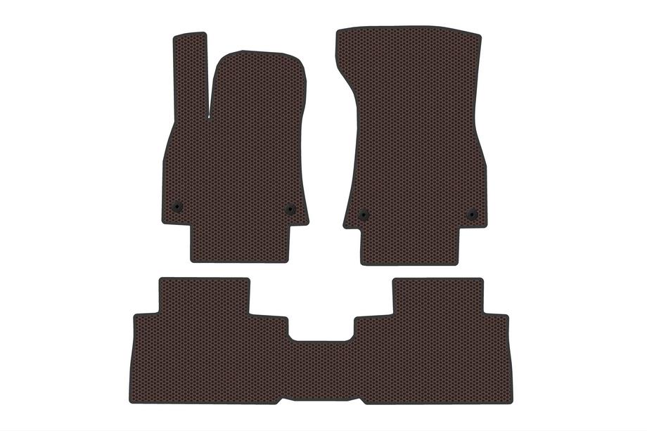 Audi Q8 e-Tron/Q8 e-tron Sportback 2018-2025 Rubber Floor Mats Carsuit (Brown) Image