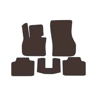 Rubber Floor Mats Carsuit (Brown)