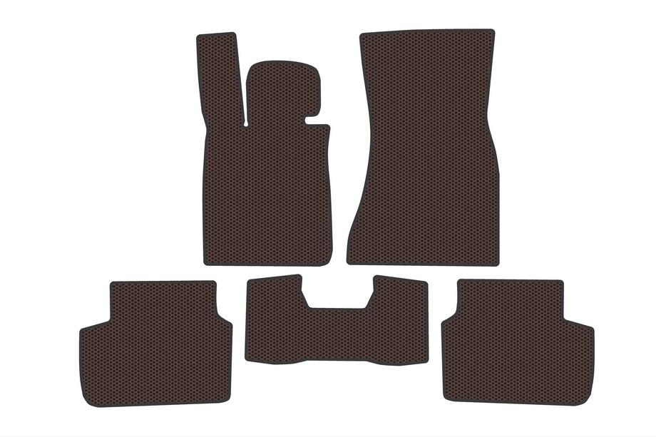 BMW 7 Series G11/G12 2015-2022 Carsuit rubber floor mats (for G11, brown) Image