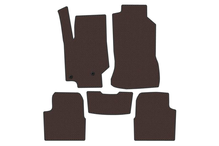 Citroen C4 X/e-C4 X 2022– Rubber Floor Mats Carsuit (Petrol, Brown) Image