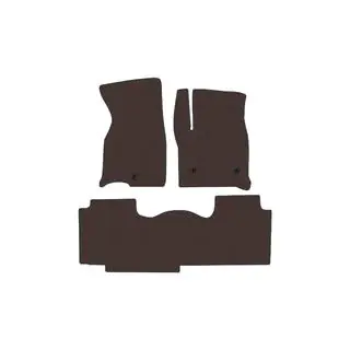 Rubber Floor Mats Carsuit (2 Rows, Brown)