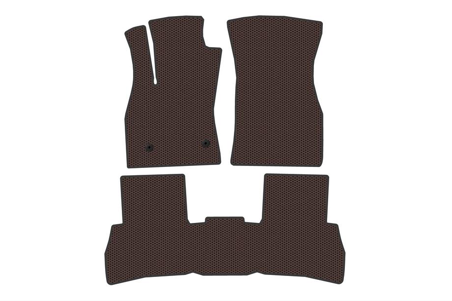 Fiat Doblo II 2010-2022 Rubber floor mats Carsuit V2 (2010-2015, Brown) Image