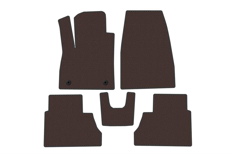 Ford Courier 2023- Rubber Floor Mats Carsuit (Brown) Photo 1