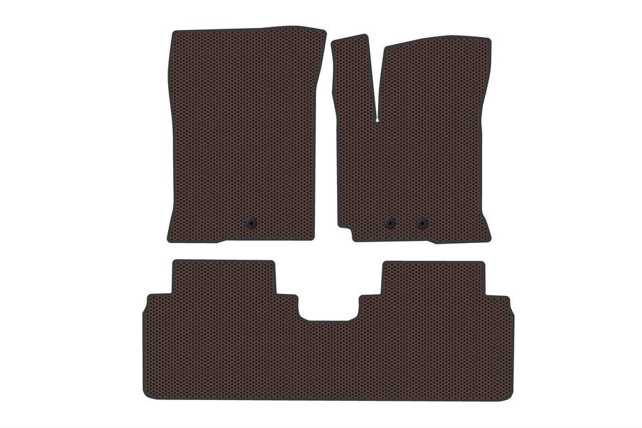 Hyundai IX-20 2010-2019 Rubber Floor Mats Carsuit (Brown) Image