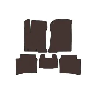 Rubber Floor Mats Carsuit (Brown) photo 1