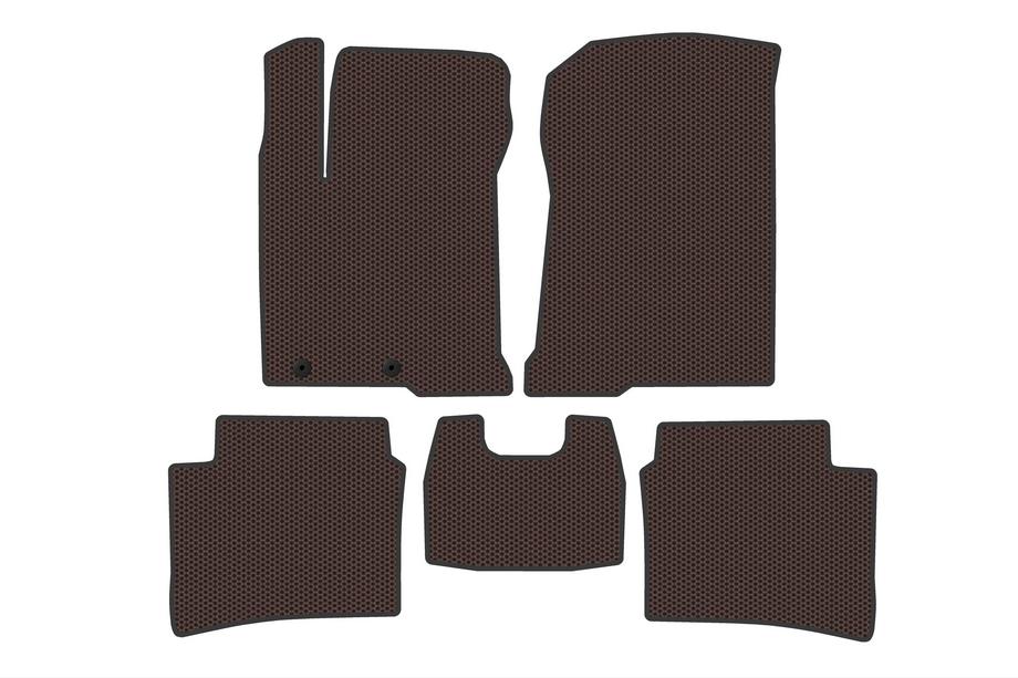 Hyundai I-20 2020- Rubber Floor Mats Carsuit (Brown) Image