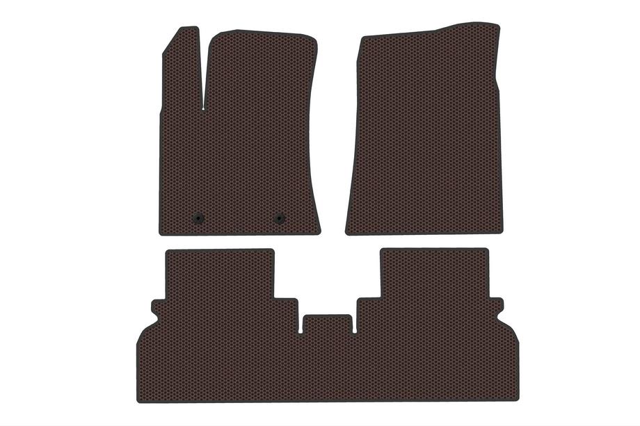 Hyundai Kona 2023- Rubber Floor Mats Carsuit (Electric, Brown) Image