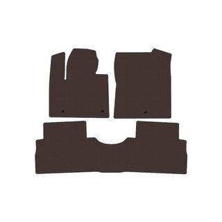 Rubber Floor Mats Carsuit (2 Rows, Brown) Hyundai Santa Fe 4 2018-2023 photo 1