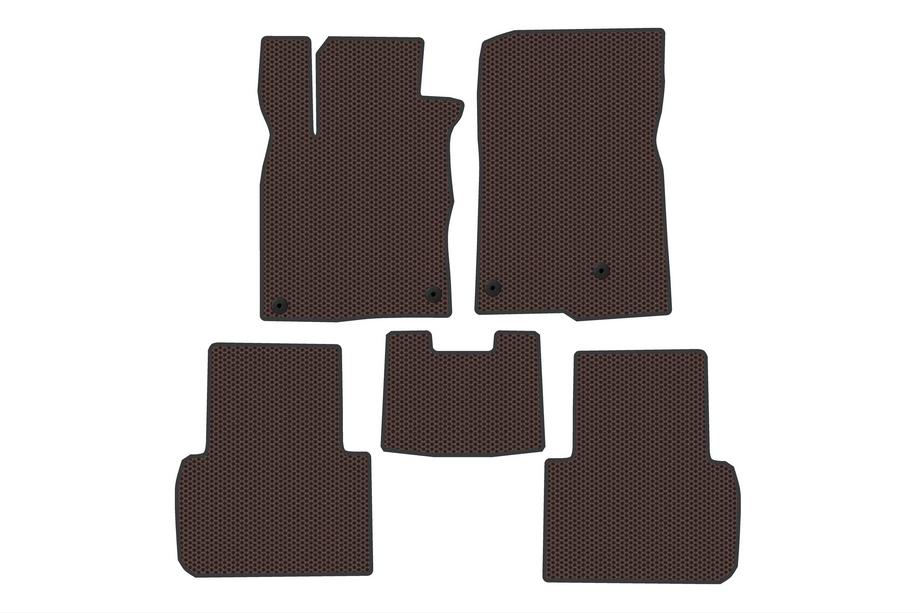 Honda Civic Sedan 2021- Rubber Floor Mats Carsuit (Brown) Image