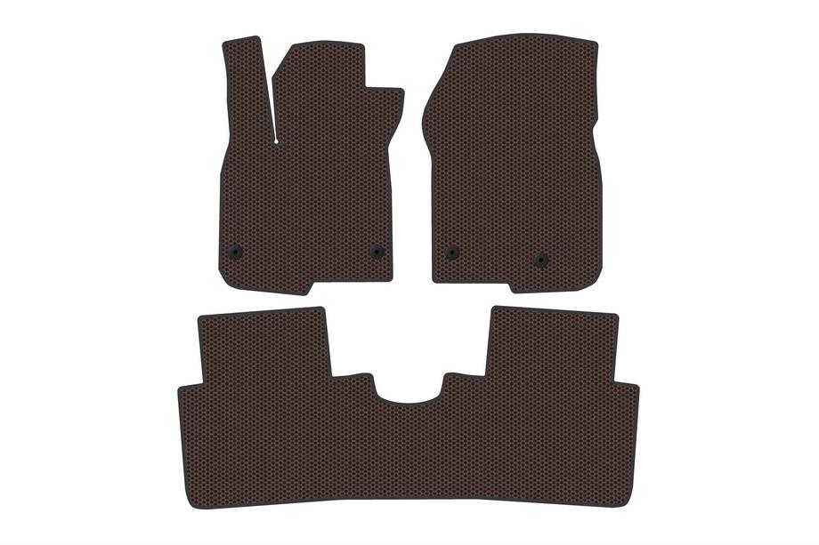 Honda CRV 2022- Rubber Floor Mats Carsuit (Brown) Image