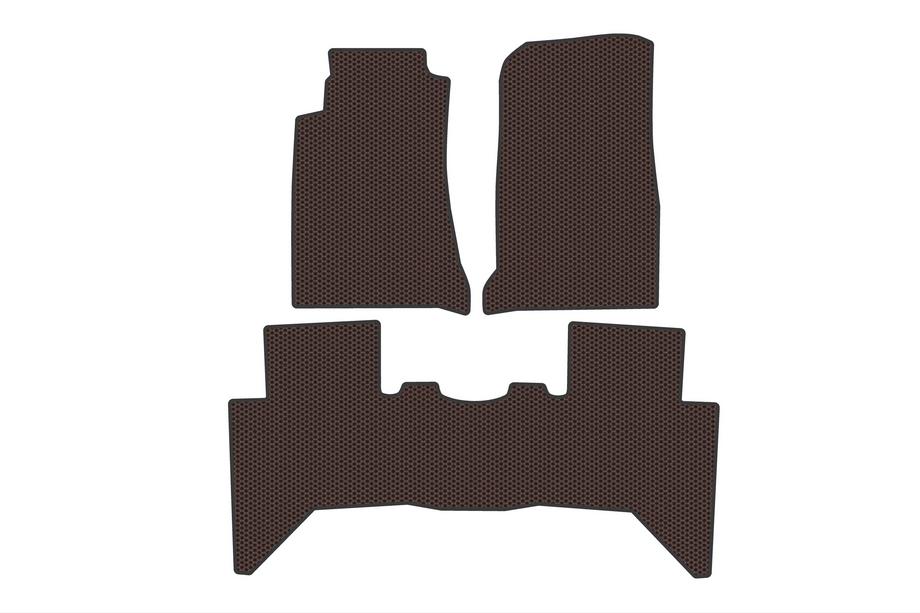 Isuzu D-Max 2011-2019 Rubber Floor Mats Carsuit (Brown) Image