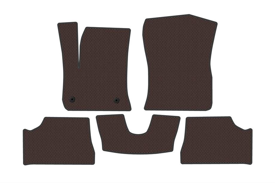 Jeep Avenger 2023- Rubber Floor Mats Carsuit (Brown) Image