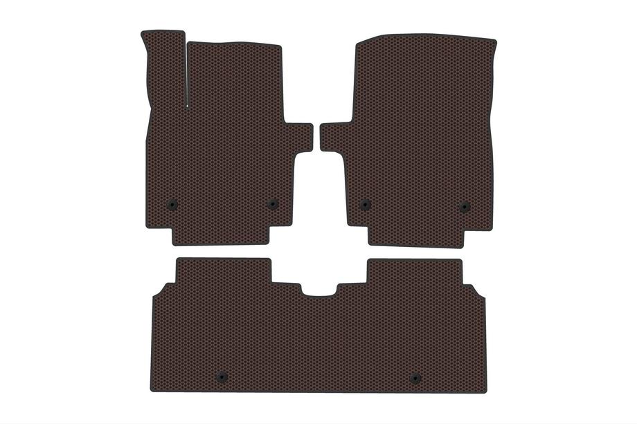 Kia EV6 2021- Rubber Floor Mats Carsuit (Brown) Image
