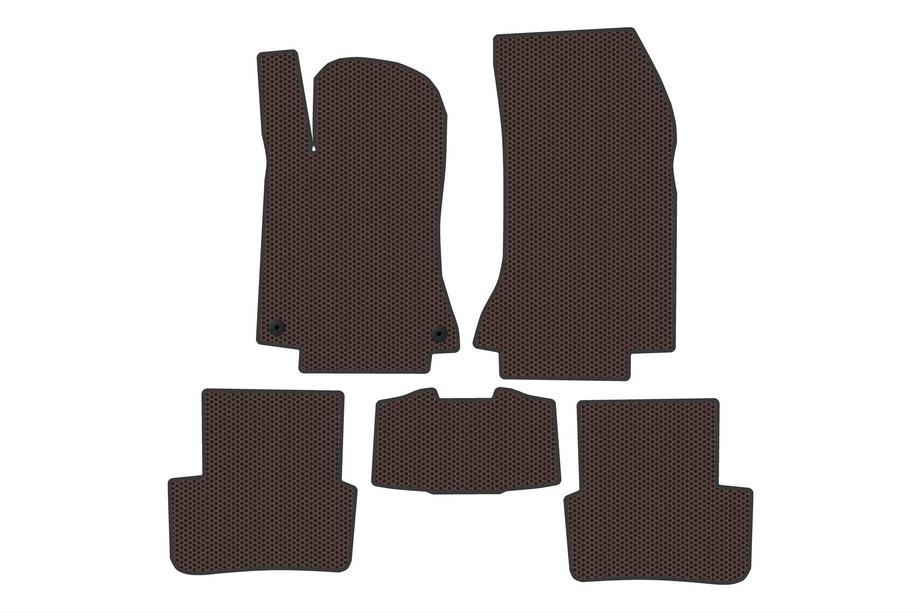 Mercedes B-class W246 2011-2018 Rubber Floor Mats Carsuit (Brown) Image