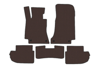 Mercedes E-class coupe C238 2016-2024 Rubber Floor Mats Carsuit (2021-2024, brown) photo 1