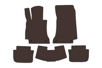 Mercedes E-class W214 2023- Rubber Floor Mats Carsuit (Cabrio, brown) photo 1