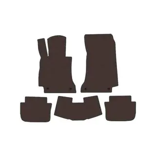 Rubber Floor Mats Carsuit (Cabrio, brown)