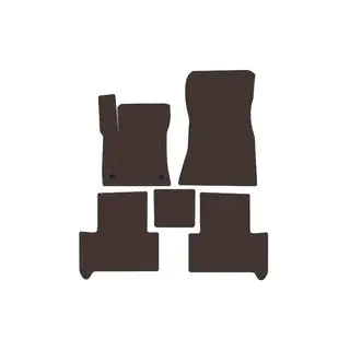 Rubber Floor Mats Carsuit (Brown) photo 1