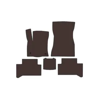 Rubber Floor Mats Carsuit (Brown) photo 1