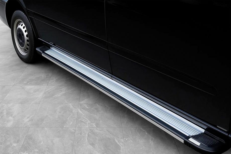 Mercedes Vito/V-class W447 2014- Side Steps Rainbow (2 pcs, Aluminum) Short and Medium Image
