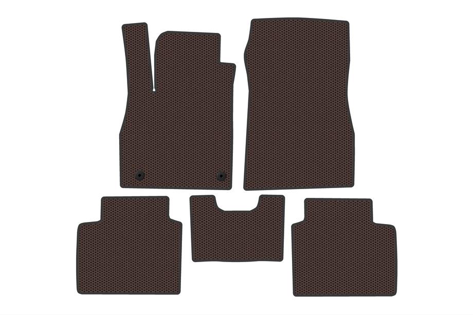 Nissan Micra K14 2016- Rubber Floor Mats Carsuit (Brown) Photo 1