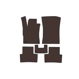 Rubber Floor Mats Carsuit (Petrol, Brown)