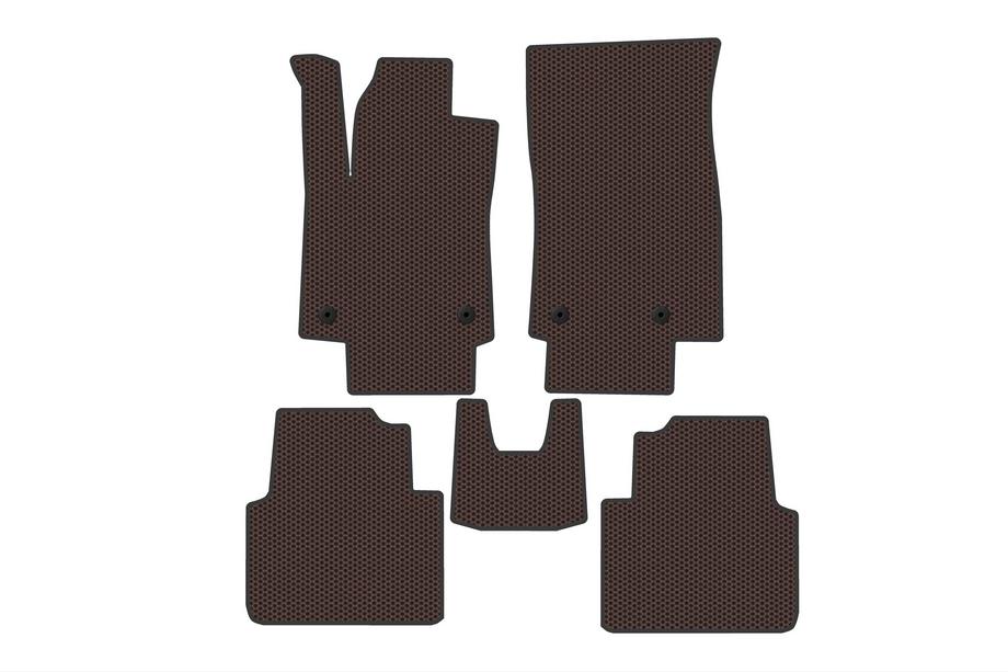 Opel Crossland X 2017-2024 Rubber Floor Mats Carsuit (2020-, Brown) Image